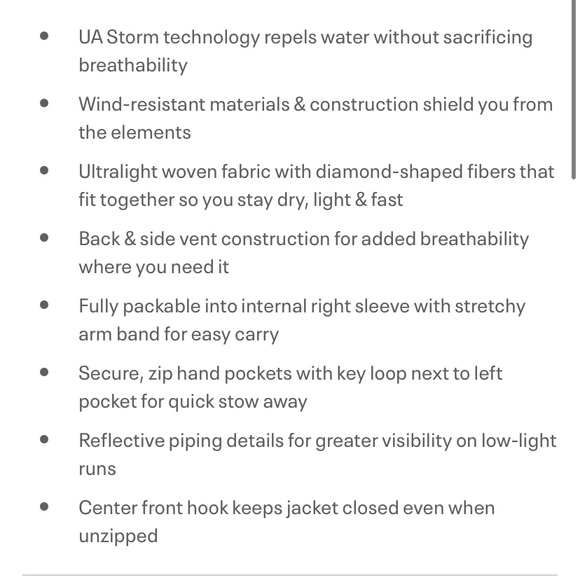 Under Armour Women's UA Storm Impasse Run 2.0 Jacket size XS - Picture 16 of 16